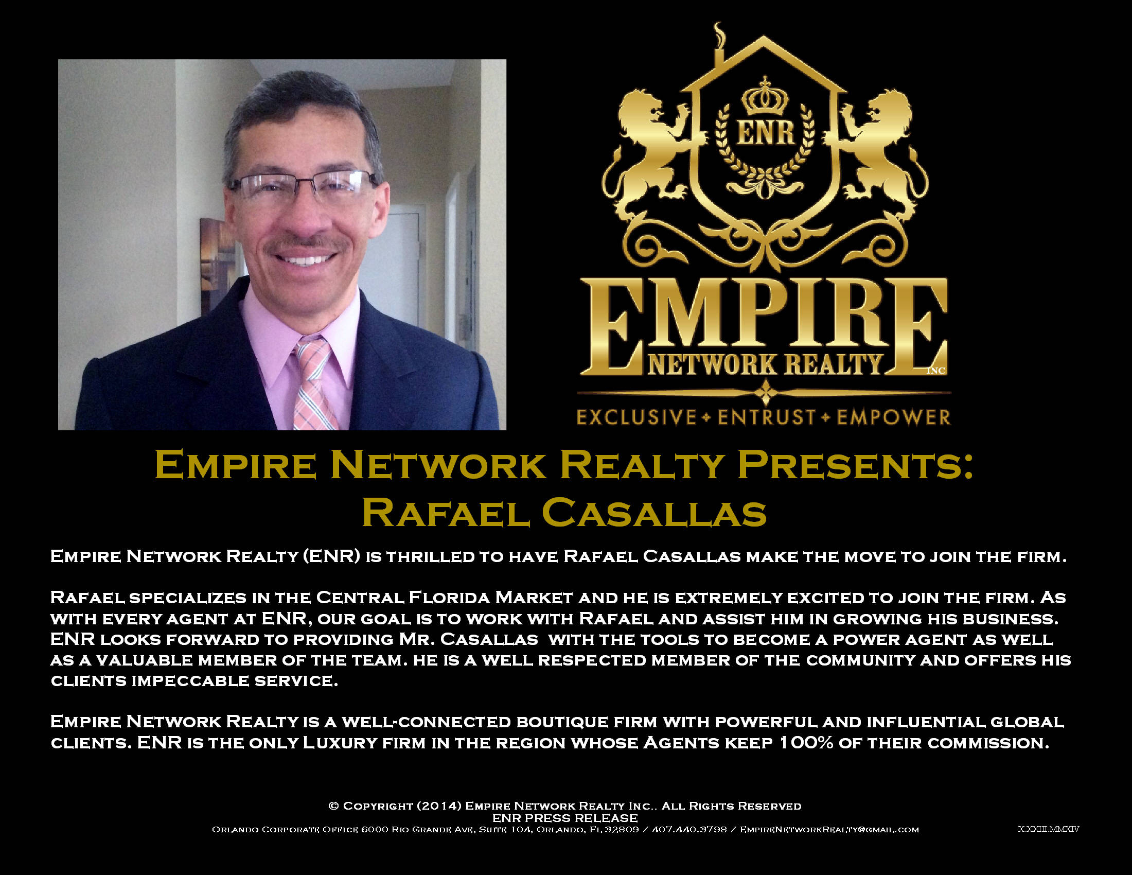 Empire Network Realty Rafael Casallas Realtor